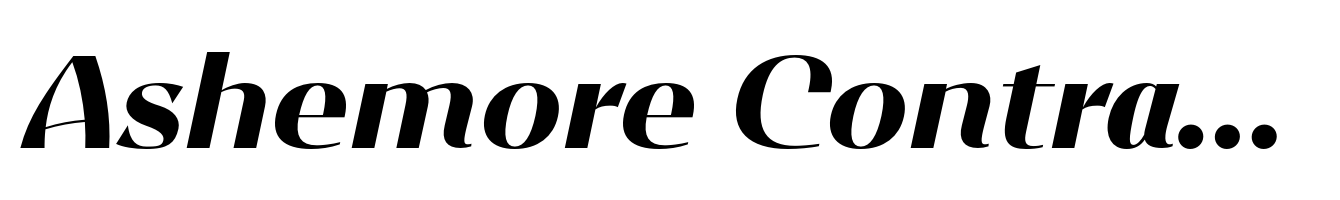 Ashemore Contrast Extended Black Italic